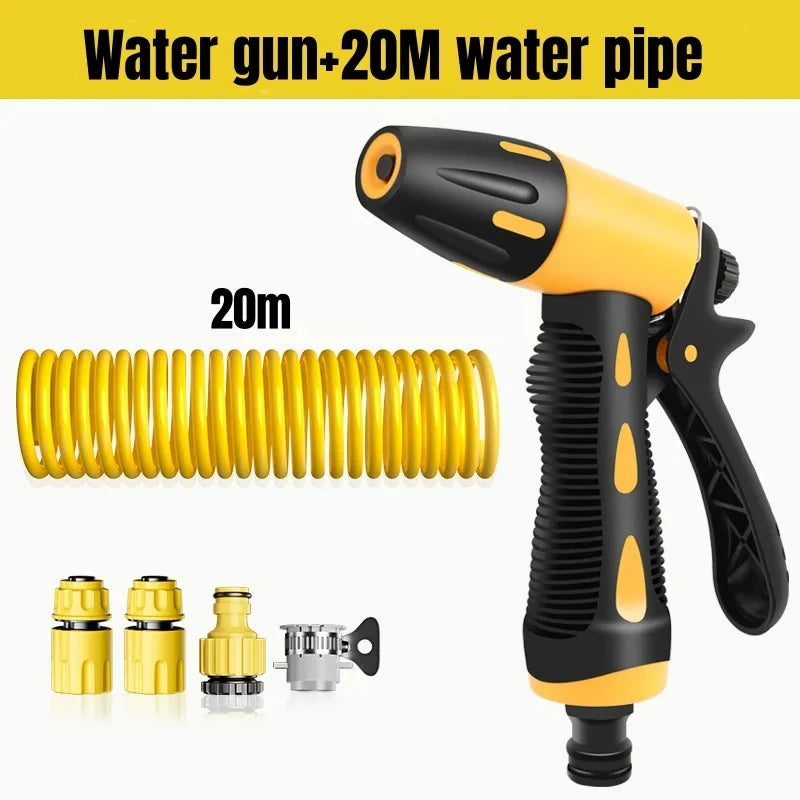 Furtun Extensibil cu Pistol de inalata Presiune- Pentru Masina , Gradina, Si suprafete exterioare.