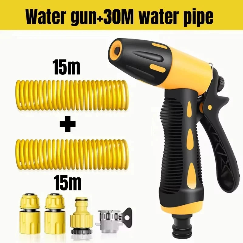 Furtun Extensibil cu Pistol de inalata Presiune- Pentru Masina , Gradina, Si suprafete exterioare.